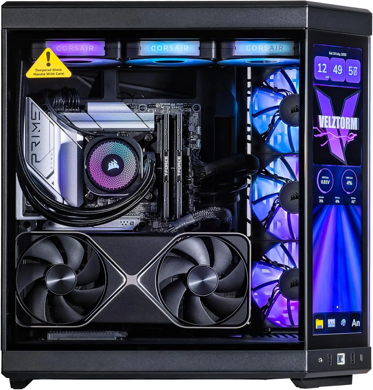 Velztorm LCD Black Praetix – k – Rtx 5090 32Gb recenzja i cena